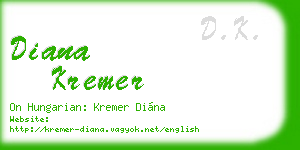 diana kremer business card