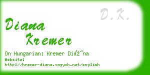 diana kremer business card